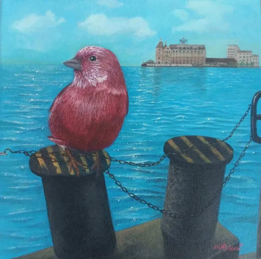 DİLARA KOZ — “Haydarpaşa Garı”, 2017 "Haydarpaşa Garı" eseri DİLARA KOZ tarafından 2017 yılında 25x25 cm ölçülerinde Tuval üzeri akrilik boya tekniği ile yapılmıştır.