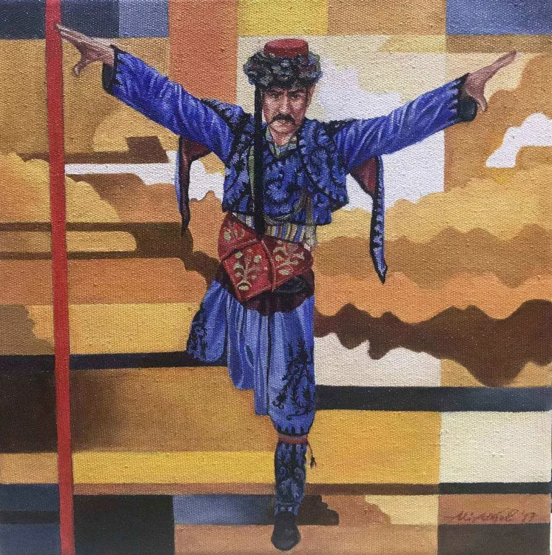 ALİ AKYOL — “isimsiz”, 2017 "isimsiz" eseri ALİ AKYOL tarafından 2017 yılında 25x25 cm ölçülerinde Tuval üzeri yağlı boya tekniği ile yapılmıştır.