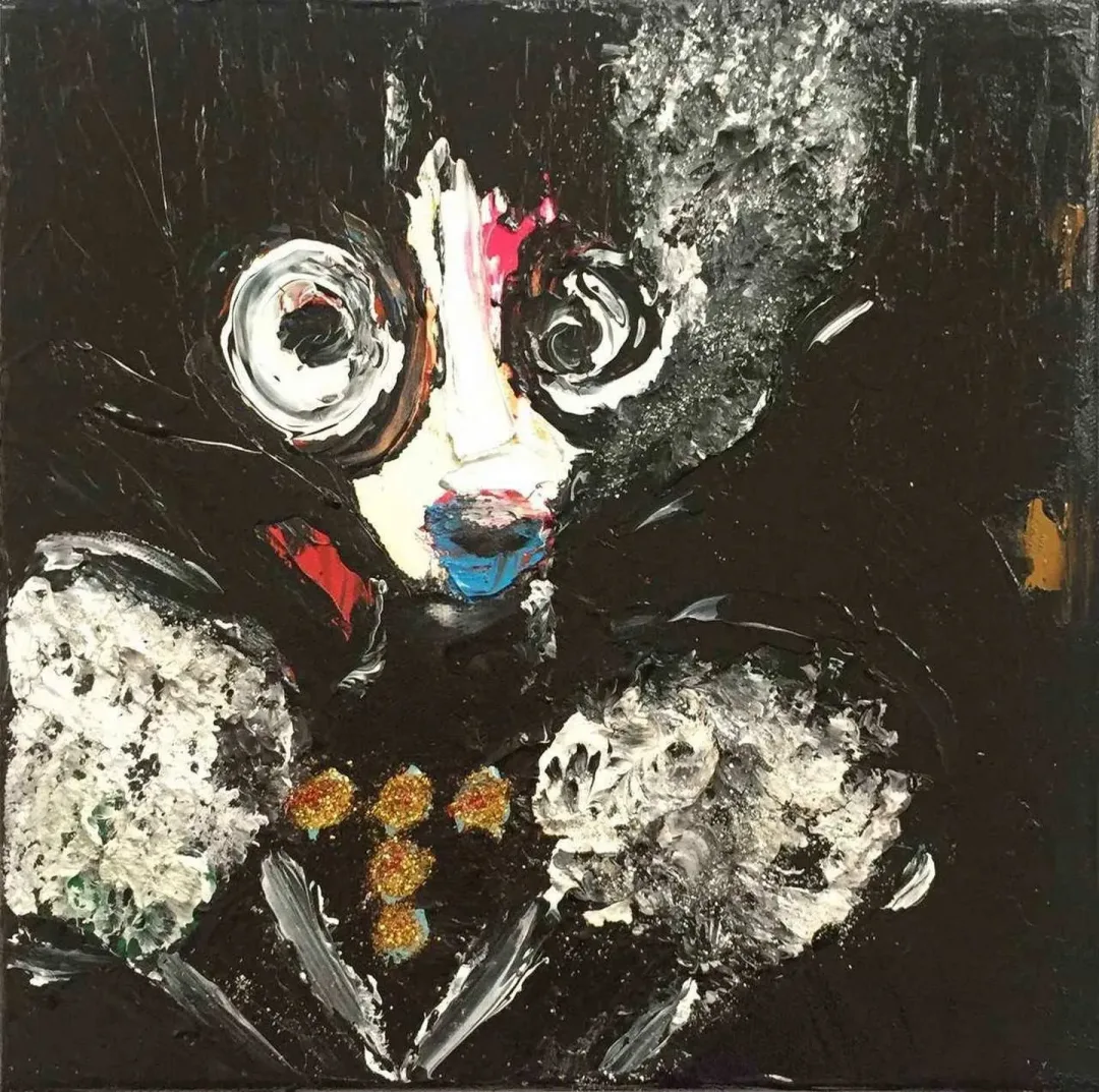 YEŞİM DERELİ — “Noche”, 2017 "Noche" eseri YEŞİM DERELİ tarafından 2017 yılında 25x25 cm ölçülerinde Tuval üzeri karışık teknik tekniği ile yapılmıştır.