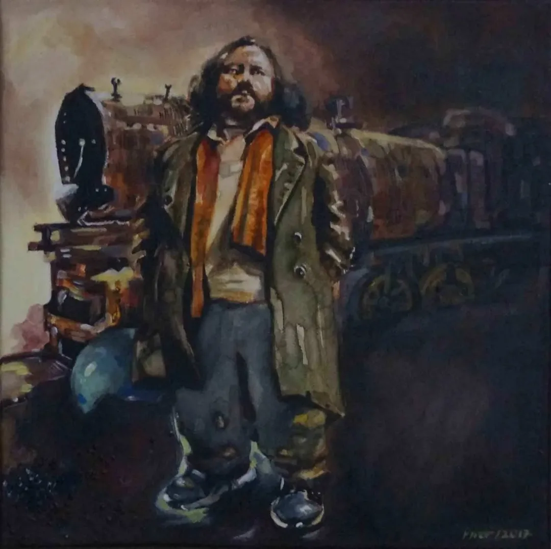 PINAR BÜYÜK — “bekleyiş”, 2017 "bekleyiş" eseri PINAR BÜYÜK tarafından 2017 yılında 25x25 cm ölçülerinde Tuval üzeri yağlı boya tekniği ile yapılmıştır.