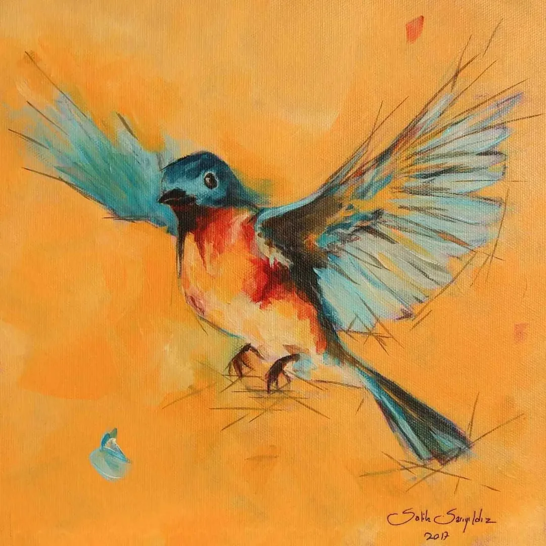 SALİH SARIYILDIZ — “isimsiz”, 2017 "isimsiz" eseri SALİH SARIYILDIZ tarafından 2017 yılında 25x25 cm ölçülerinde Tuval üzeri yağlı boya tekniği ile yapılmıştır.
