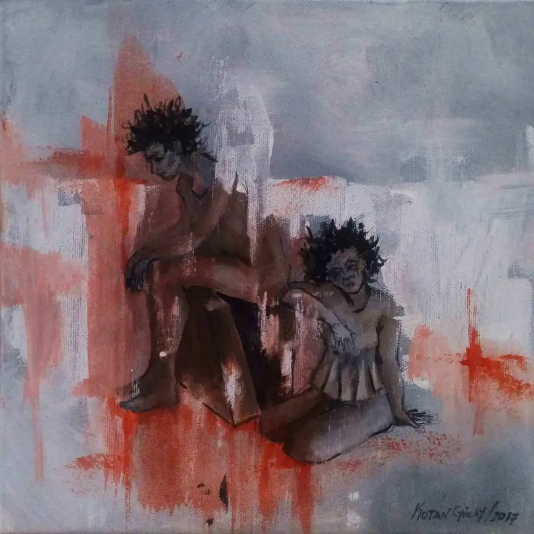 GÜLAY KOTAN — “Bi Mekan”, 2017 "Bi Mekan" eseri GÜLAY KOTAN tarafından 2017 yılında 25x25 cm ölçülerinde Tuval üzeri akrilik boya tekniği ile yapılmıştır.