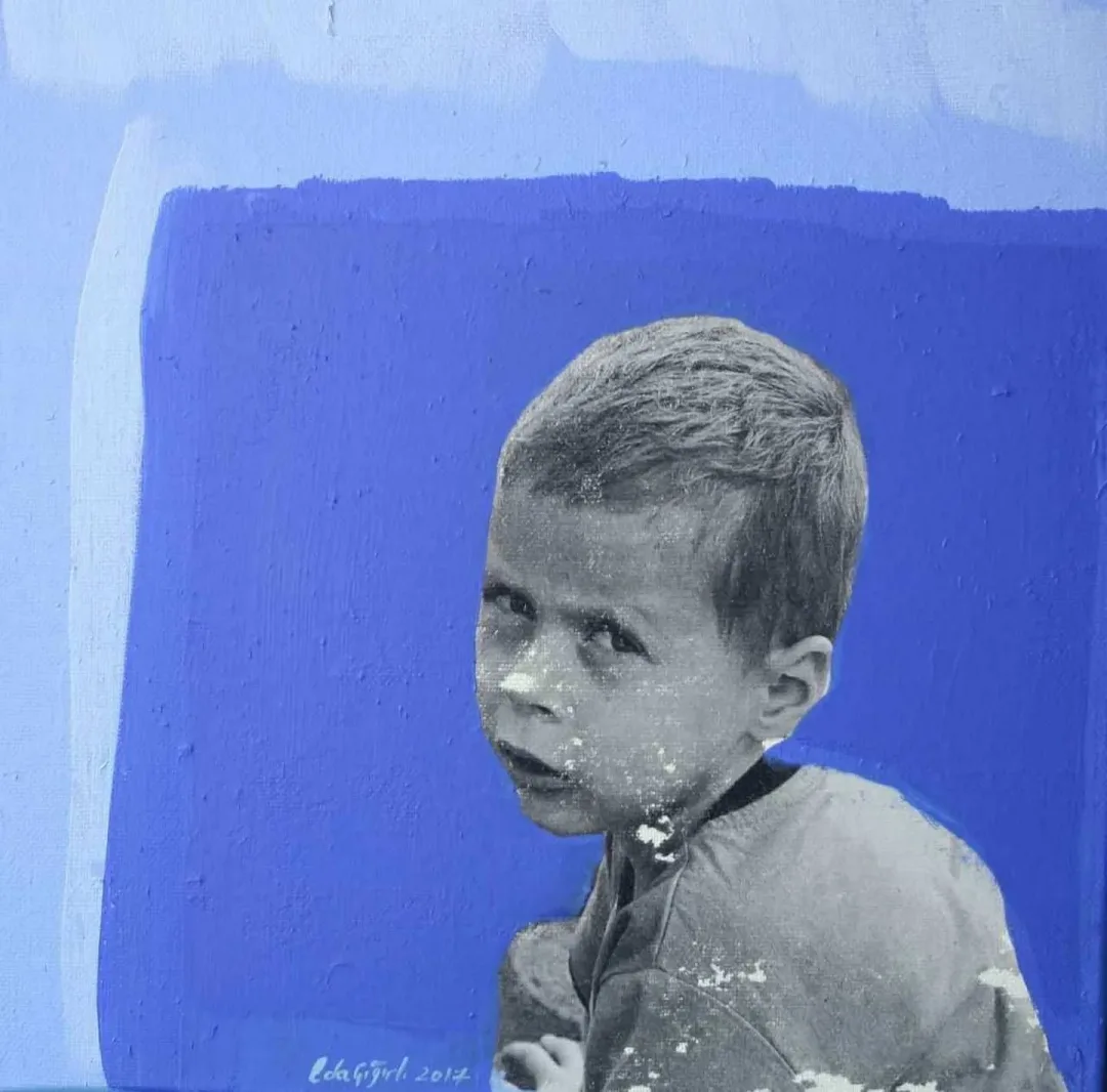 EDA ÇIĞIRLI — “Elma”, 2017 "Elma" eseri EDA ÇIĞIRLI tarafından 2017 yılında 25x25 cm ölçülerinde Tuval üzeri karışık teknik tekniği ile yapılmıştır.