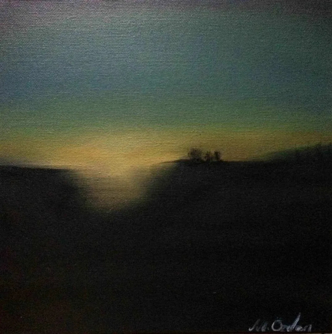MUAZ ÖZDEN — “isimsiz”, 2017 "isimsiz" eseri MUAZ ÖZDEN tarafından 2017 yılında 25x25 cm ölçülerinde Tuval üzeri yağlı boya tekniği ile yapılmıştır.
