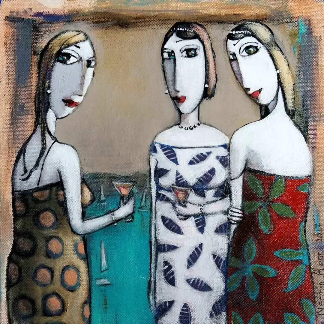 NERMİN ALPAR — “isimsiz”, 2017 "isimsiz" eseri NERMİN ALPAR tarafından 2017 yılında 25x25 cm ölçülerinde Tuval üzeri yağlı boya tekniği ile yapılmıştır.