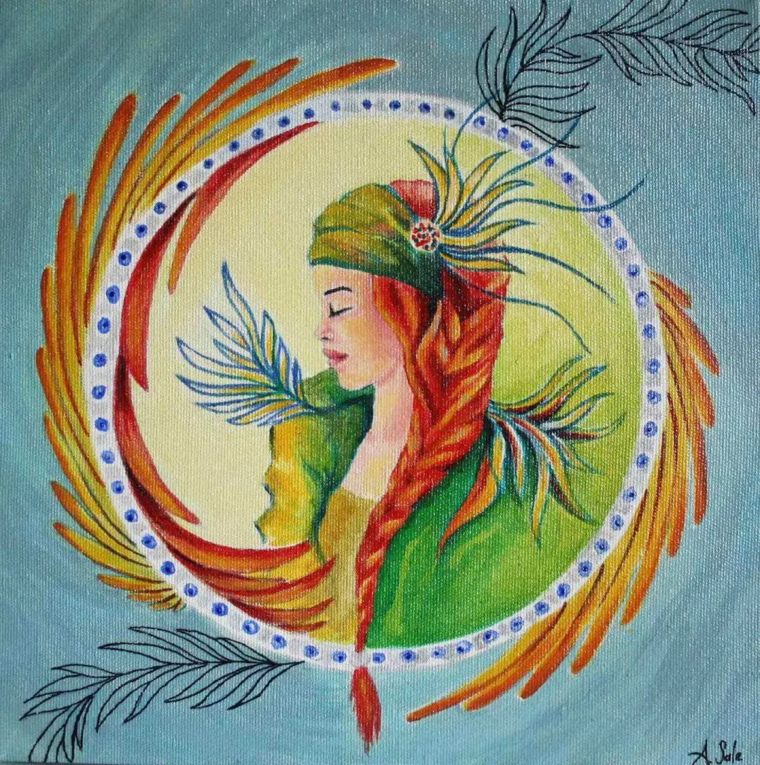 ASLI YİĞİT — “isimsiz”, 2017 "isimsiz" eseri ASLI YİĞİT tarafından 2017 yılında 25x25 cm ölçülerinde Tuval üzeri akrilik boya tekniği ile yapılmıştır.