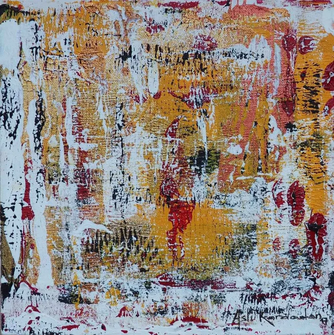 ASLI KARAASLAN — “isimsiz”, 2017 "isimsiz" eseri ASLI KARAASLAN tarafından 2017 yılında 25x25 cm ölçülerinde Tuval üzeri yağlı boya tekniği ile yapılmıştır.