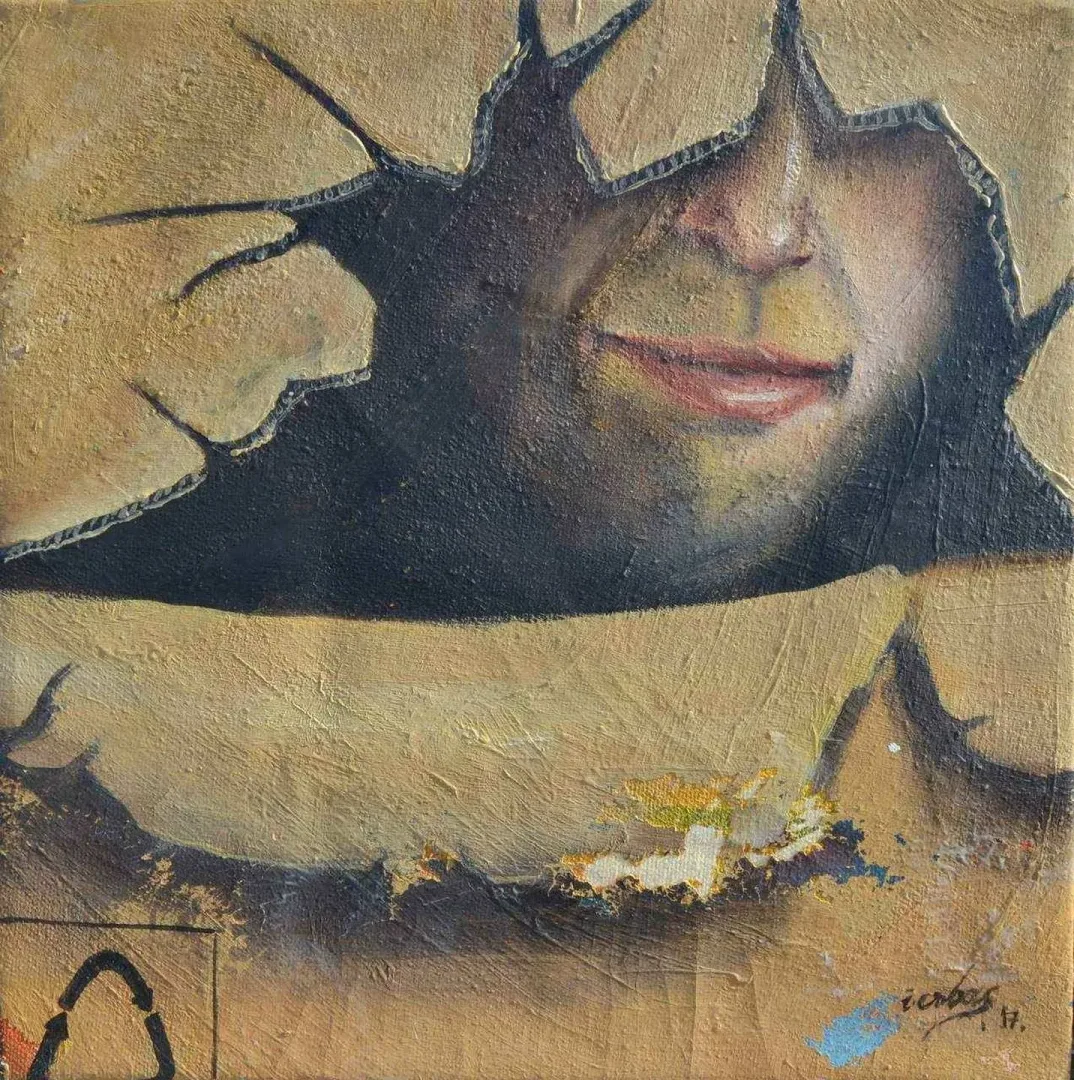 İSMAİL ERBAŞ — “isimsiz”, 2017 "isimsiz" eseri İSMAİL ERBAŞ tarafından 2017 yılında 25x25 cm ölçülerinde Tuval üzeri yağlı boya tekniği ile yapılmıştır.