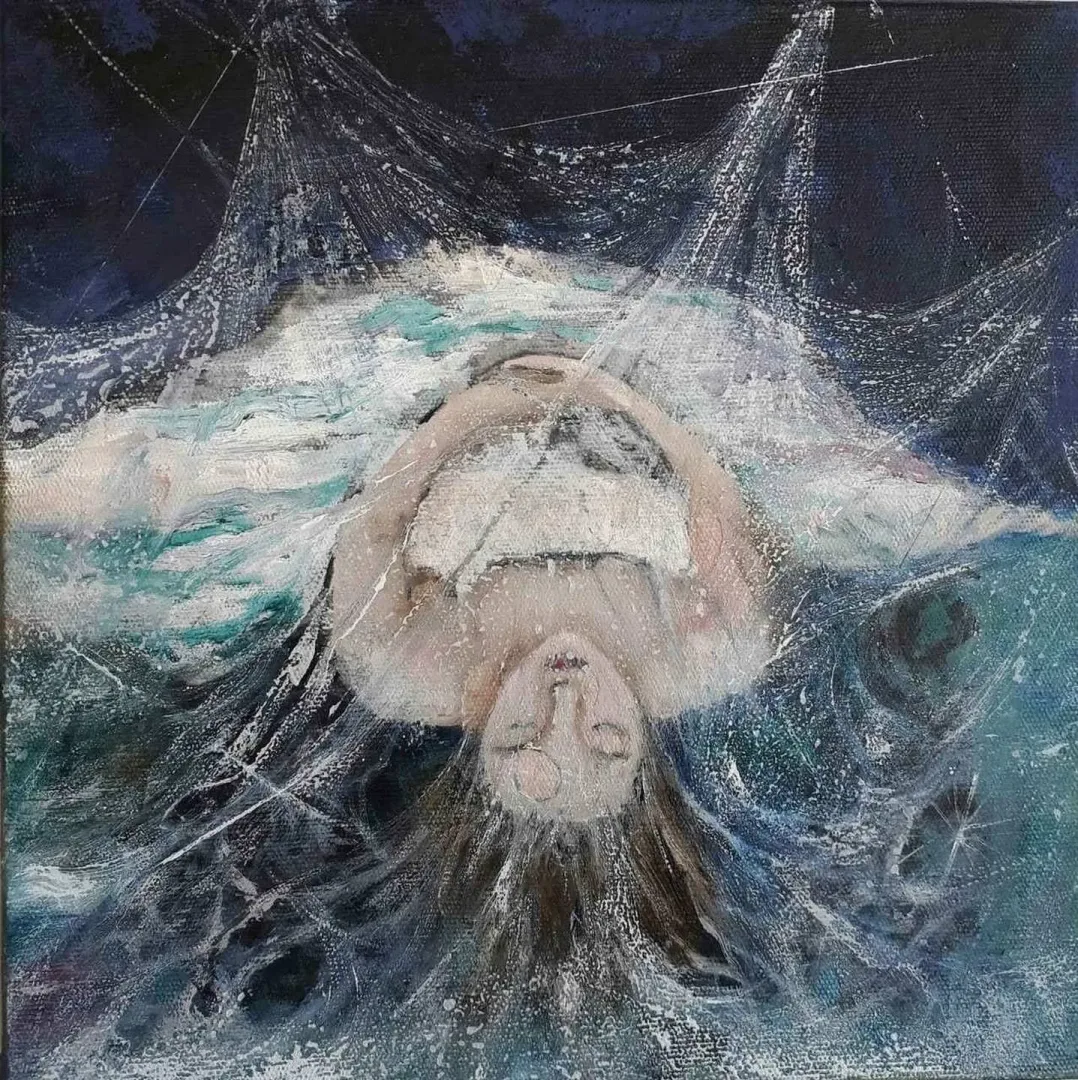 MİHRİBAN YILMAZ — “Derin uyku”, 2017 "Derin uyku" eseri MİHRİBAN YILMAZ tarafından 2017 yılında 25x25 cm ölçülerinde Tuval üzeri yağlı boya tekniği ile yapılmıştır.