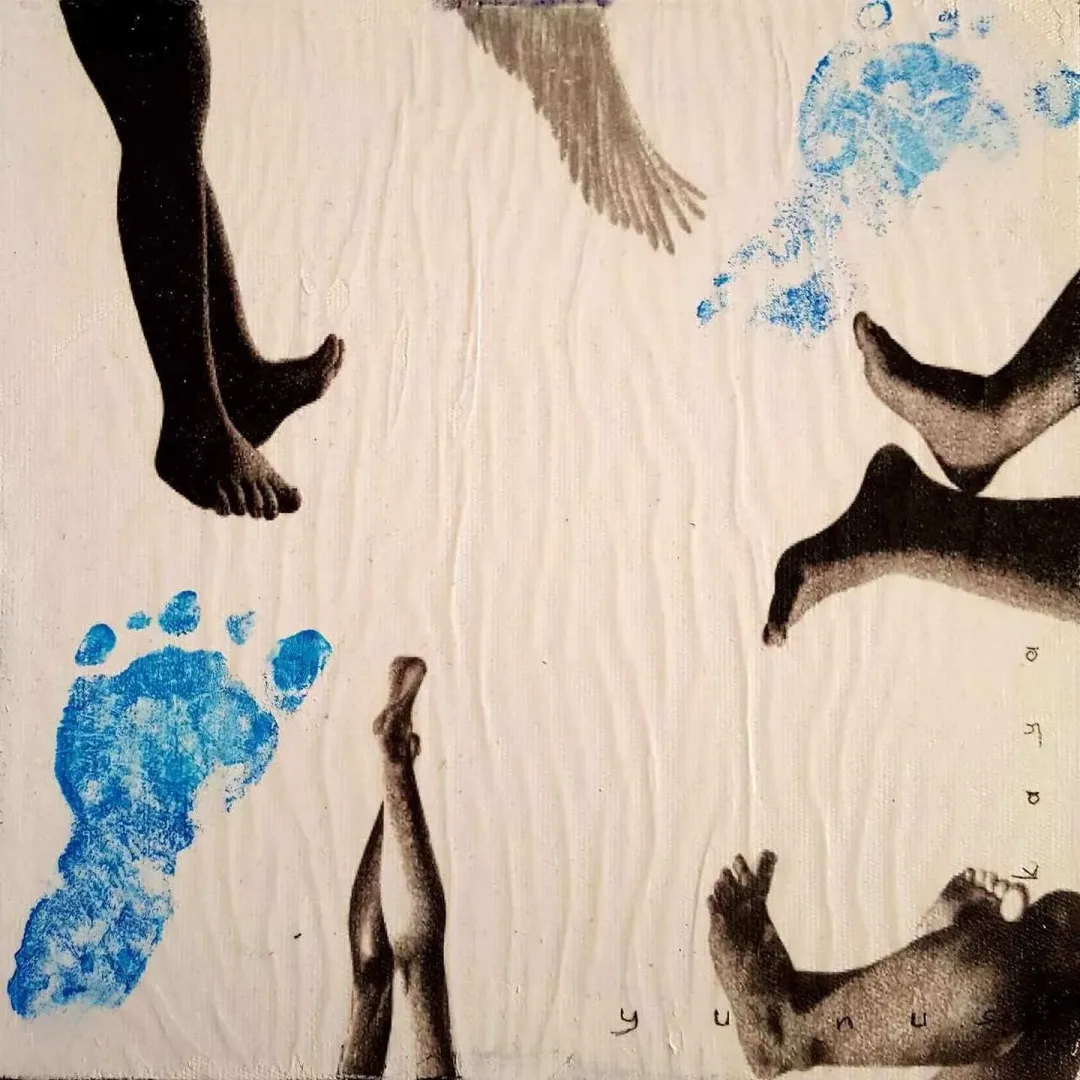 YUNUS KAYA — “isimsiz”, 2017 "isimsiz" eseri YUNUS KAYA tarafından 2017 yılında 25x25 cm ölçülerinde Tuval üzeri karışık teknik tekniği ile yapılmıştır.