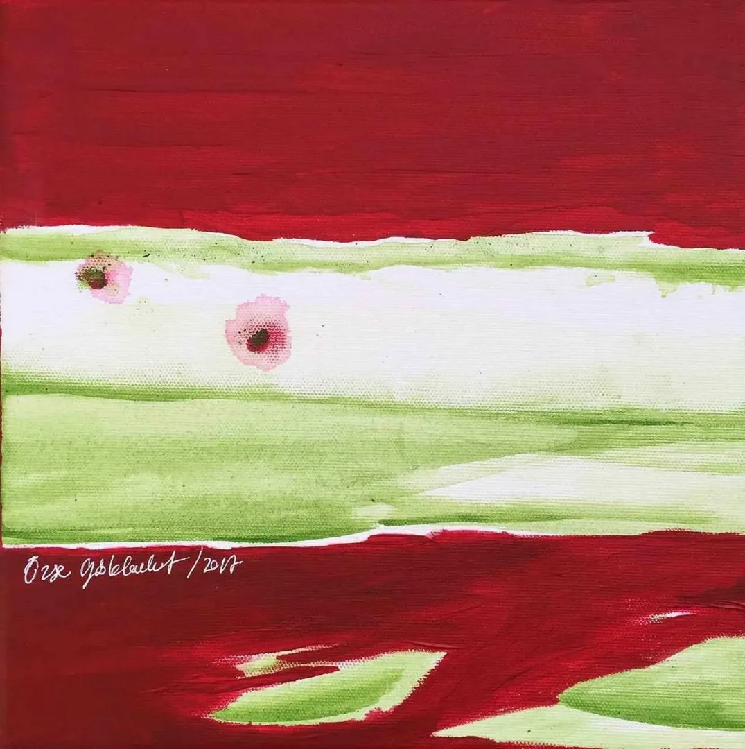 ÖZGE GÖKBULUT ÖZDEMİR — “isimsiz”, 2017 "isimsiz" eseri ÖZGE GÖKBULUT ÖZDEMİR tarafından 2017 yılında 25x25 cm ölçülerinde Tuval üzeri yağlı boya tekniği ile yapılmıştır.