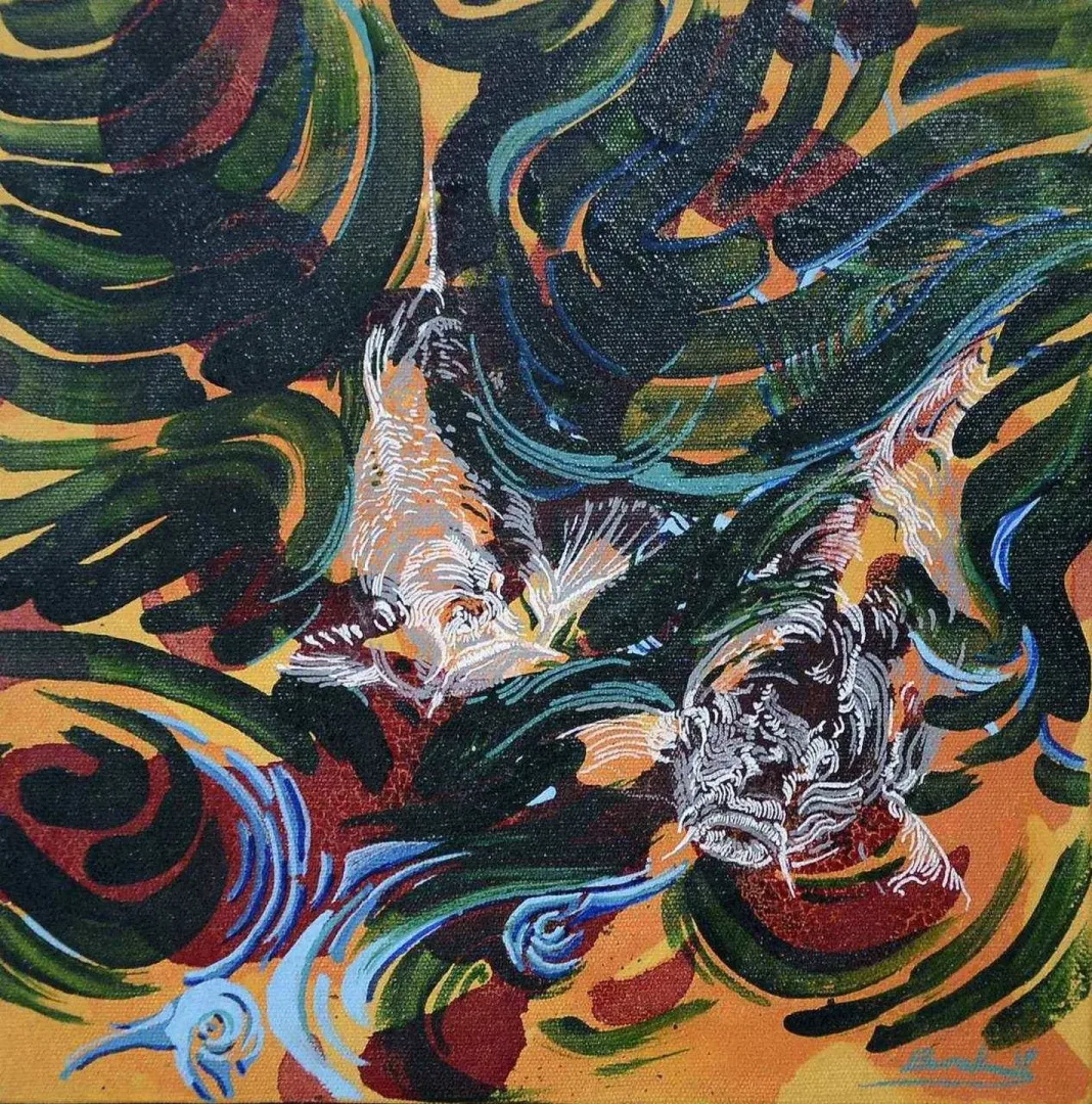BURAK YAVUZYILMAZ — “isimsiz”, 2017 "isimsiz" eseri BURAK YAVUZYILMAZ tarafından 2017 yılında 25x25 cm ölçülerinde Tuval üzeri yağlı boya tekniği ile yapılmıştır.