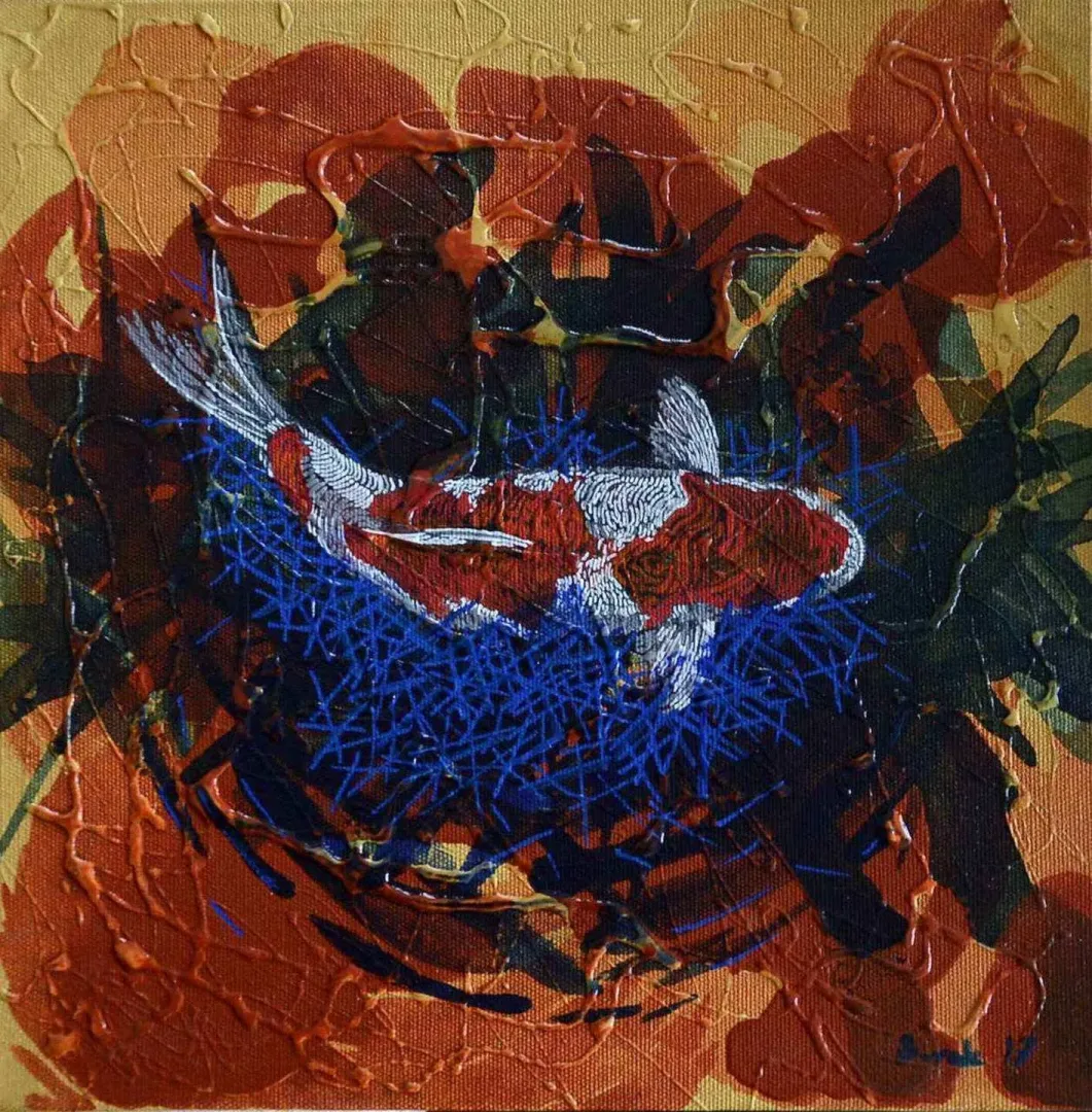 BURAK YAVUZYILMAZ — “isimsiz”, 2017 "isimsiz" eseri BURAK YAVUZYILMAZ tarafından 2017 yılında 25x25 cm ölçülerinde Tuval üzeri yağlı boya tekniği ile yapılmıştır.