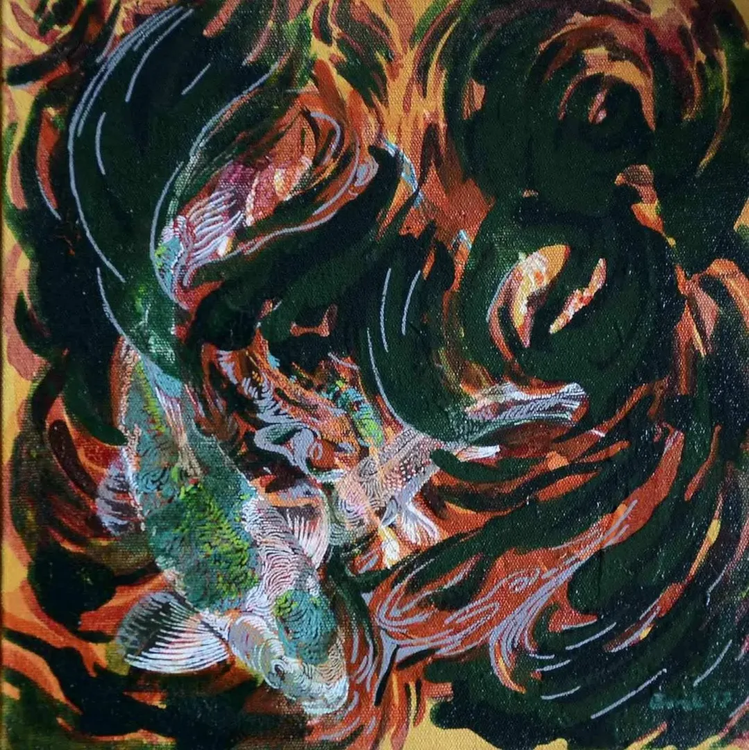 BURAK YAVUZYILMAZ — “isimsiz”, 2017 "isimsiz" eseri BURAK YAVUZYILMAZ tarafından 2017 yılında 25x25 cm ölçülerinde Tuval üzeri yağlı boya tekniği ile yapılmıştır.