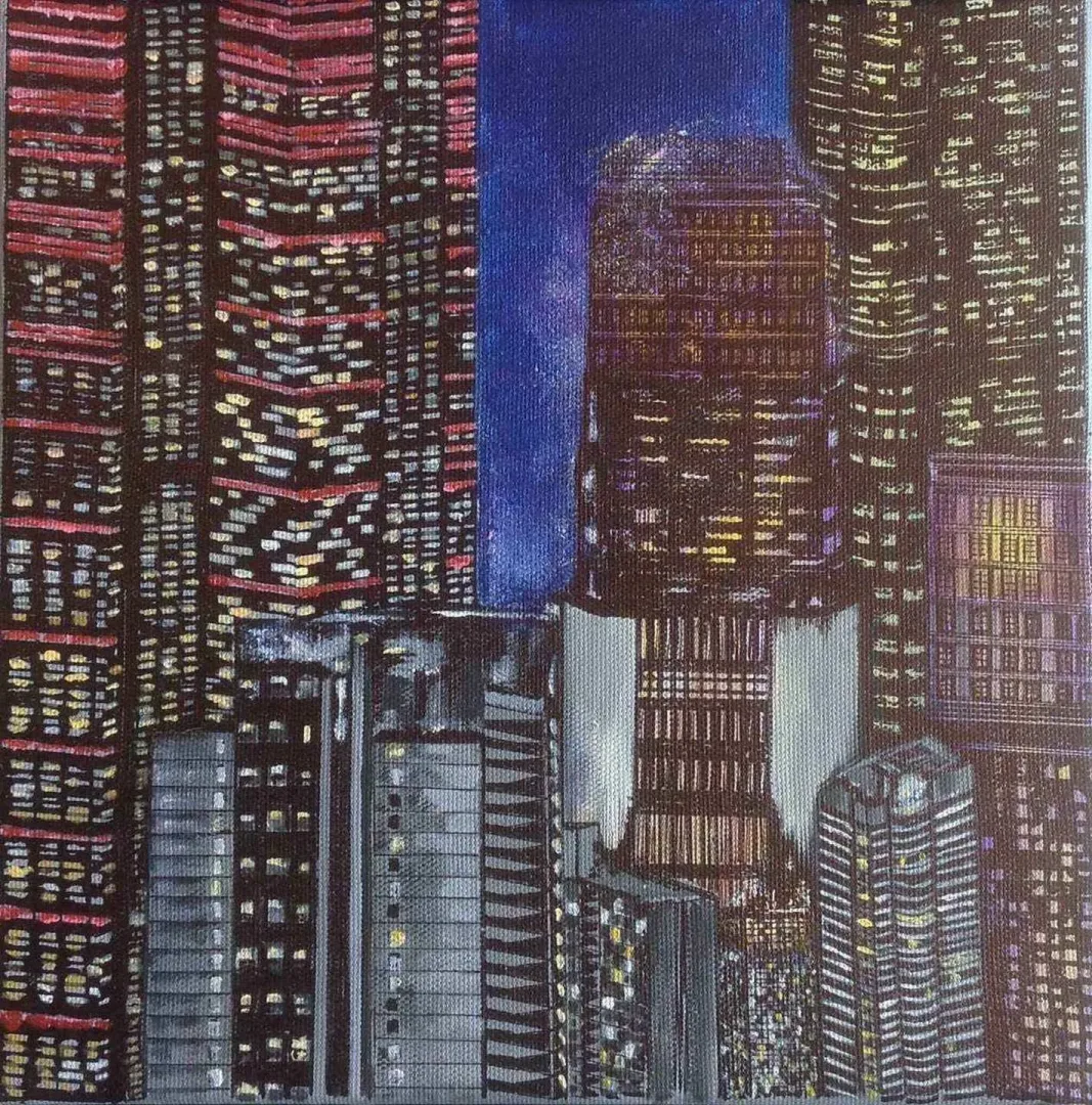 BURCU SEVİM GÖLGELİ — “isimsiz”, 2017 "isimsiz" eseri BURCU SEVİM GÖLGELİ tarafından 2017 yılında 25x25 cm ölçülerinde Tuval üzeri yağlı boya tekniği ile yapılmıştır.