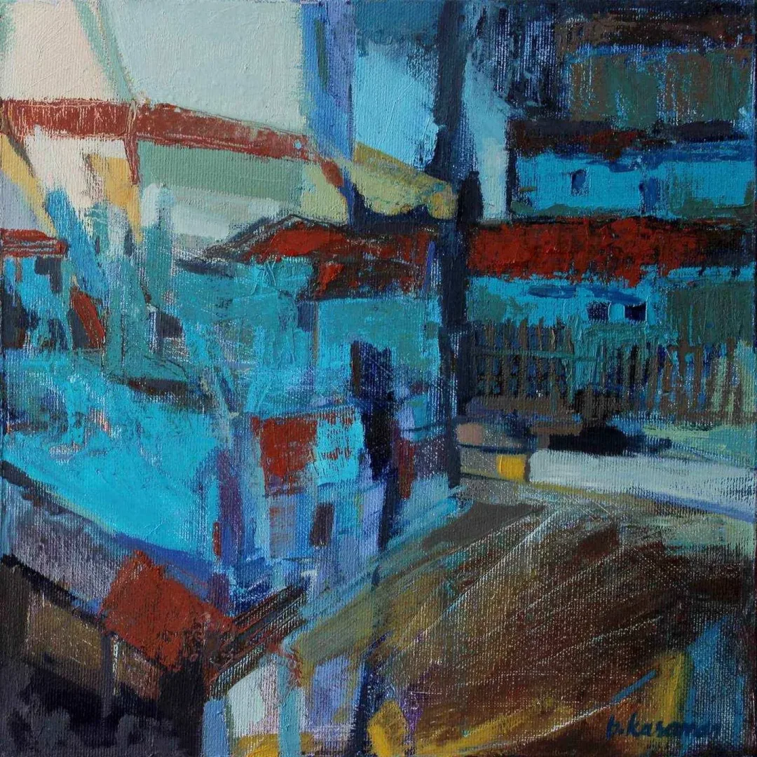 BAHAR KARAMAN GÜVENÇ — “isimsiz”, 2017 "isimsiz" eseri BAHAR KARAMAN GÜVENÇ tarafından 2017 yılında 25x25 cm ölçülerinde Tuval üzeri yağlı boya tekniği ile yapılmıştır.