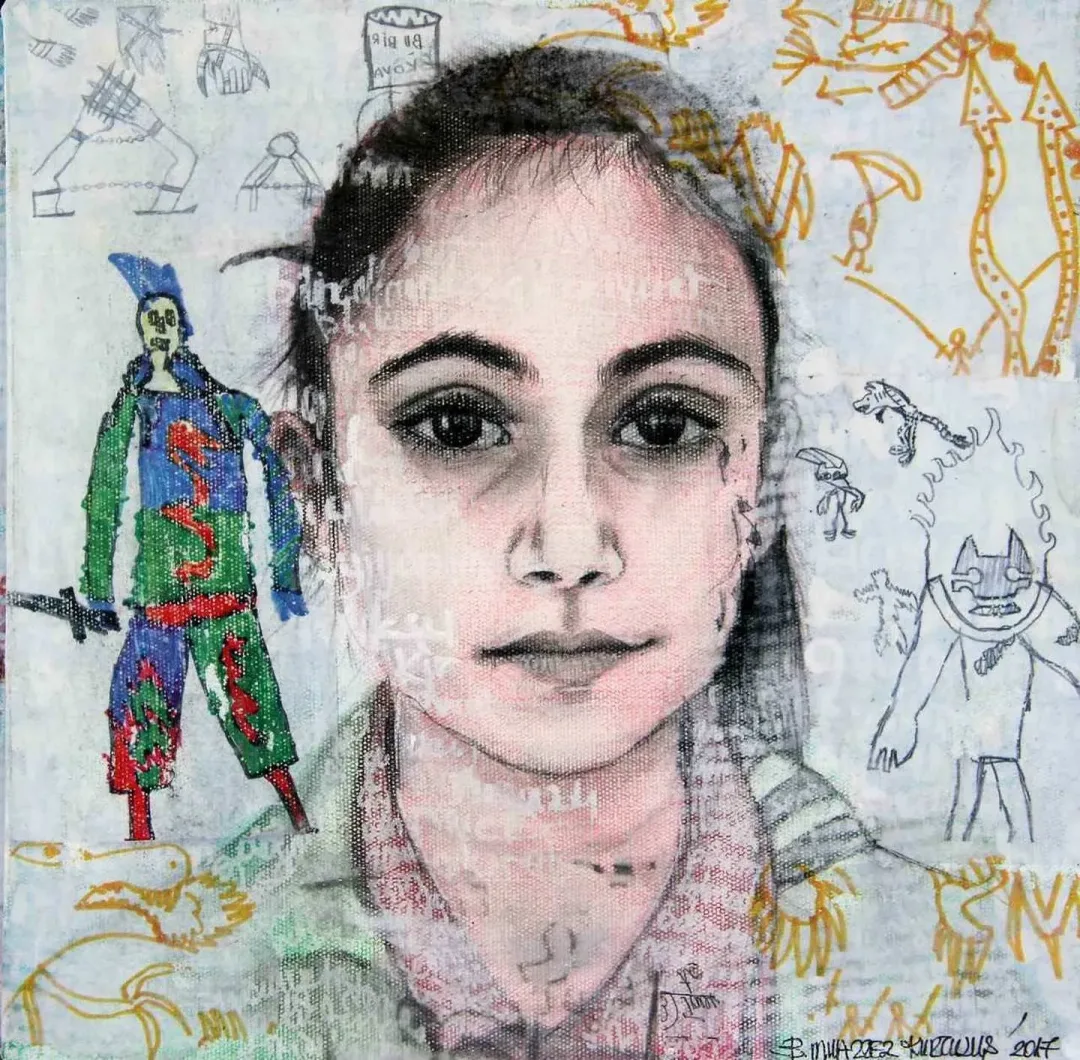 BENGİSU MUAZZEZ KURTULUŞ — “isimsiz”, 2017 "isimsiz" eseri BENGİSU MUAZZEZ KURTULUŞ tarafından 2017 yılında 25x25 cm ölçülerinde Tuval üzeri yağlı boya tekniği ile yapılmıştır.