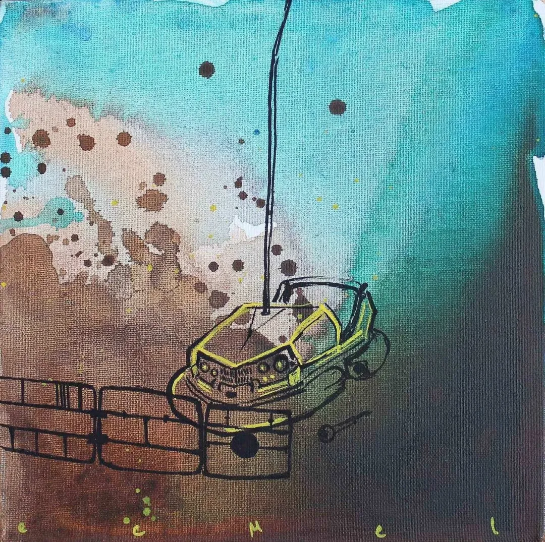 ECMEL SARIKAYA — “isimsiz”, 2017 "isimsiz" eseri ECMEL SARIKAYA tarafından 2017 yılında 25x25 cm ölçülerinde Tuval üzeri yağlı boya tekniği ile yapılmıştır.