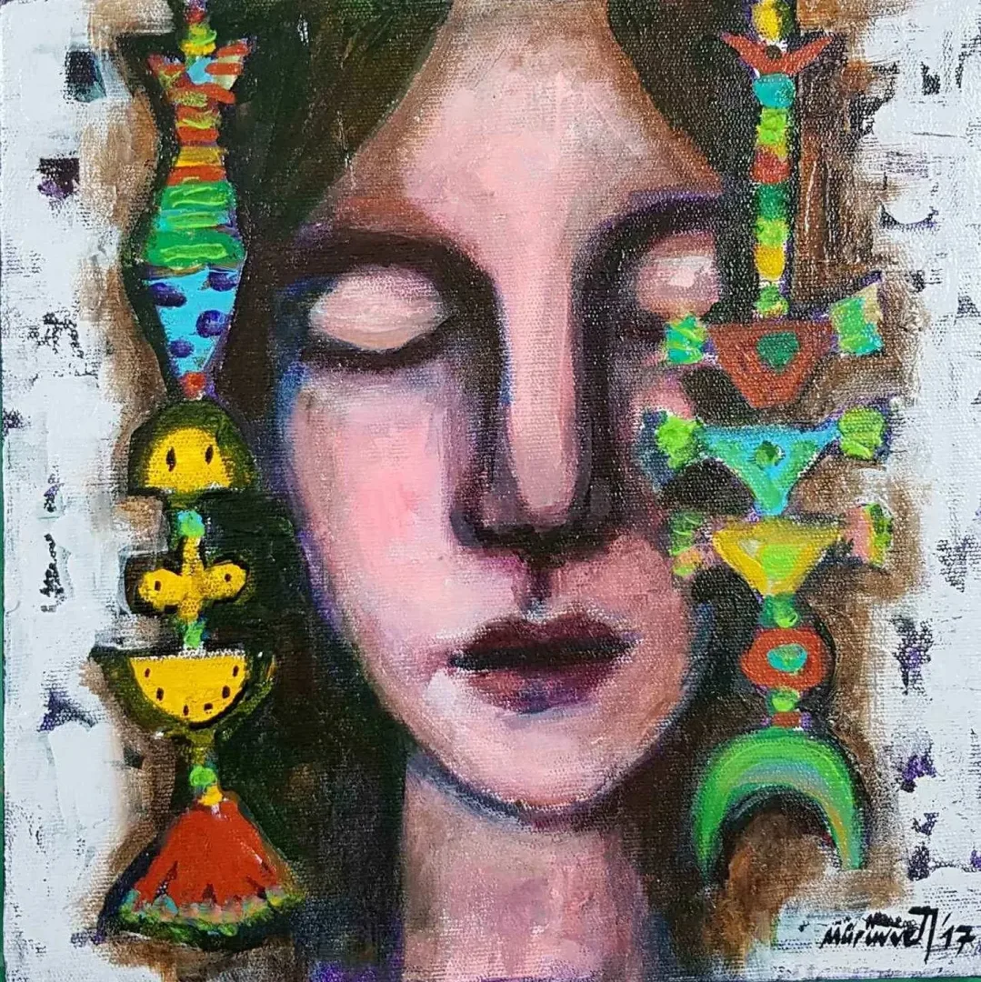 MÜRÜVVET DURAK — “isimsiz”, 2017 "isimsiz" eseri MÜRÜVVET DURAK tarafından 2017 yılında 25x25 cm ölçülerinde Tuval üzeri yağlı boya tekniği ile yapılmıştır.