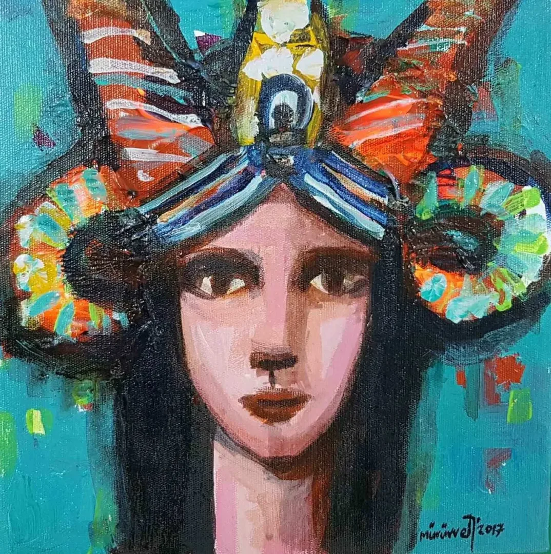 MÜRÜVVET DURAK — “isimsiz”, 2017 "isimsiz" eseri MÜRÜVVET DURAK tarafından 2017 yılında 25x25 cm ölçülerinde Tuval üzeri yağlı boya tekniği ile yapılmıştır.