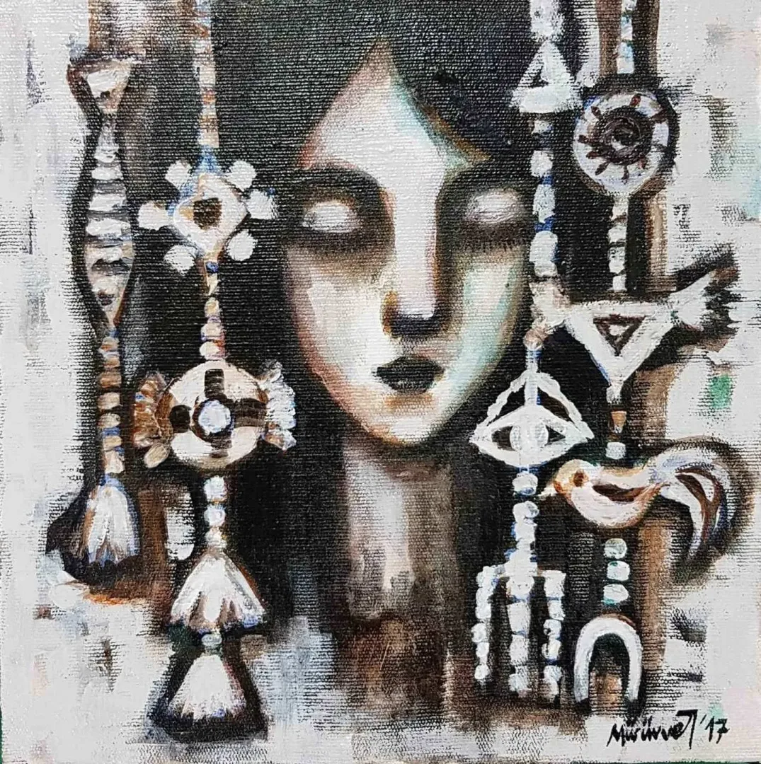 MÜRÜVVET DURAK — “isimsiz”, 2017 "isimsiz" eseri MÜRÜVVET DURAK tarafından 2017 yılında 25x25 cm ölçülerinde Tuval üzeri yağlı boya tekniği ile yapılmıştır.