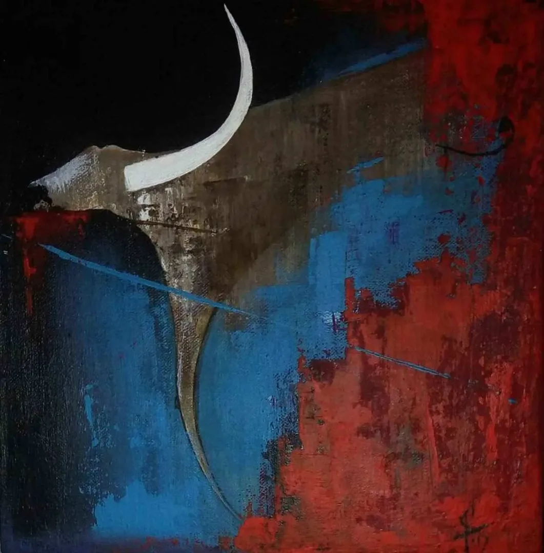 YASEMİN KÜLAHOĞLU — “isimsiz”, 2017 "isimsiz" eseri YASEMİN KÜLAHOĞLU tarafından 2017 yılında 25x25 cm ölçülerinde Tuval üzeri yağlı boya tekniği ile yapılmıştır.