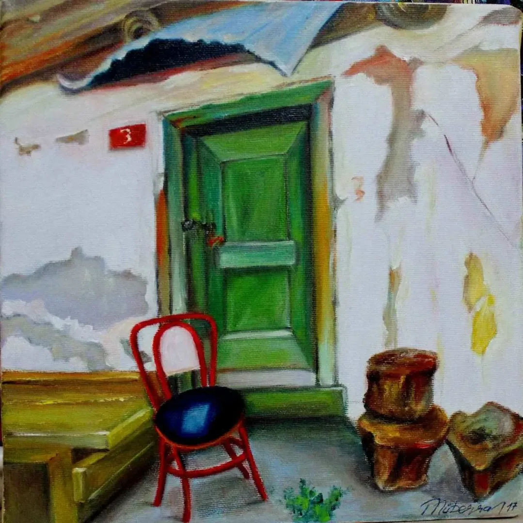 MÜBERRA BÜLBÜL — “25x25”, 2017 "25x25" eseri MÜBERRA BÜLBÜL tarafından 2017 yılında 25x25 cm ölçülerinde Tuval üzeri yağlı boya tekniği ile yapılmıştır.