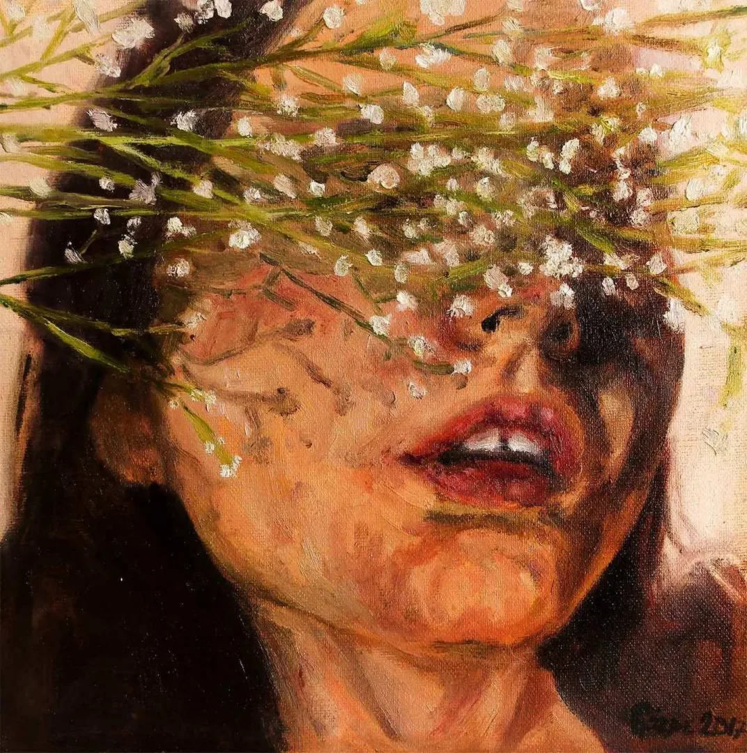 GÖZDE AYTAÇ — “25x25”, 2017 "25x25" eseri GÖZDE AYTAÇ tarafından 2017 yılında 25x25 cm ölçülerinde Tuval üzeri yağlı boya tekniği ile yapılmıştır.