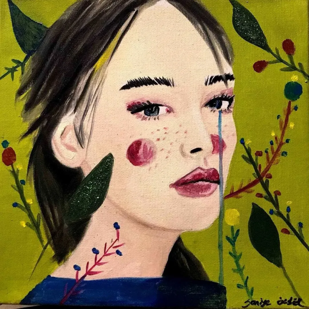 SANİYE ÖZBEK — “25x25”, 2017 "25x25" eseri SANİYE ÖZBEK tarafından 2017 yılında 25x25 cm ölçülerinde Tuval üzeri akrilik boya tekniği ile yapılmıştır.