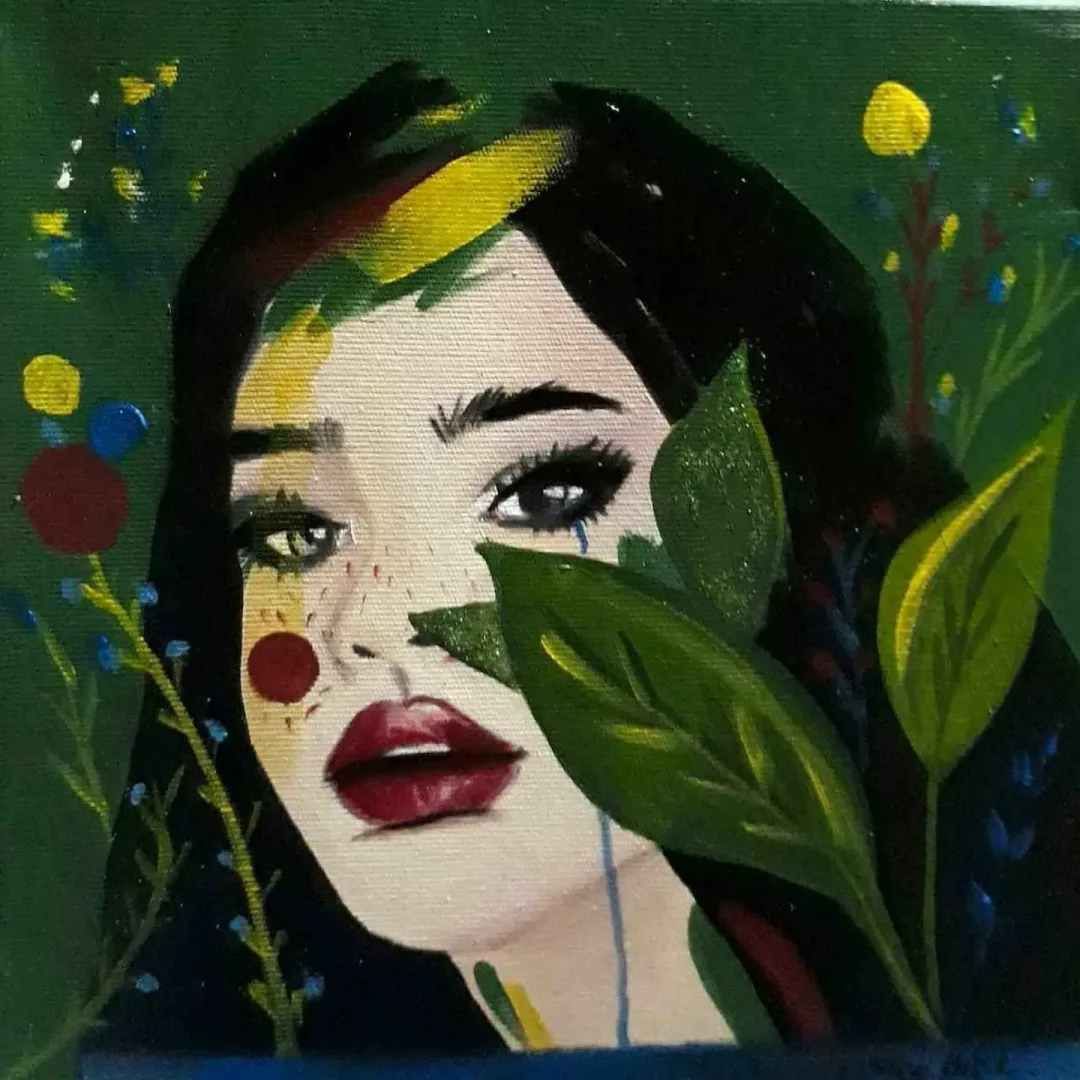 SANİYE ÖZBEK — “25x25”, 2017 "25x25" eseri SANİYE ÖZBEK tarafından 2017 yılında 25x25 cm ölçülerinde Tuval üzeri akrilik boya tekniği ile yapılmıştır.