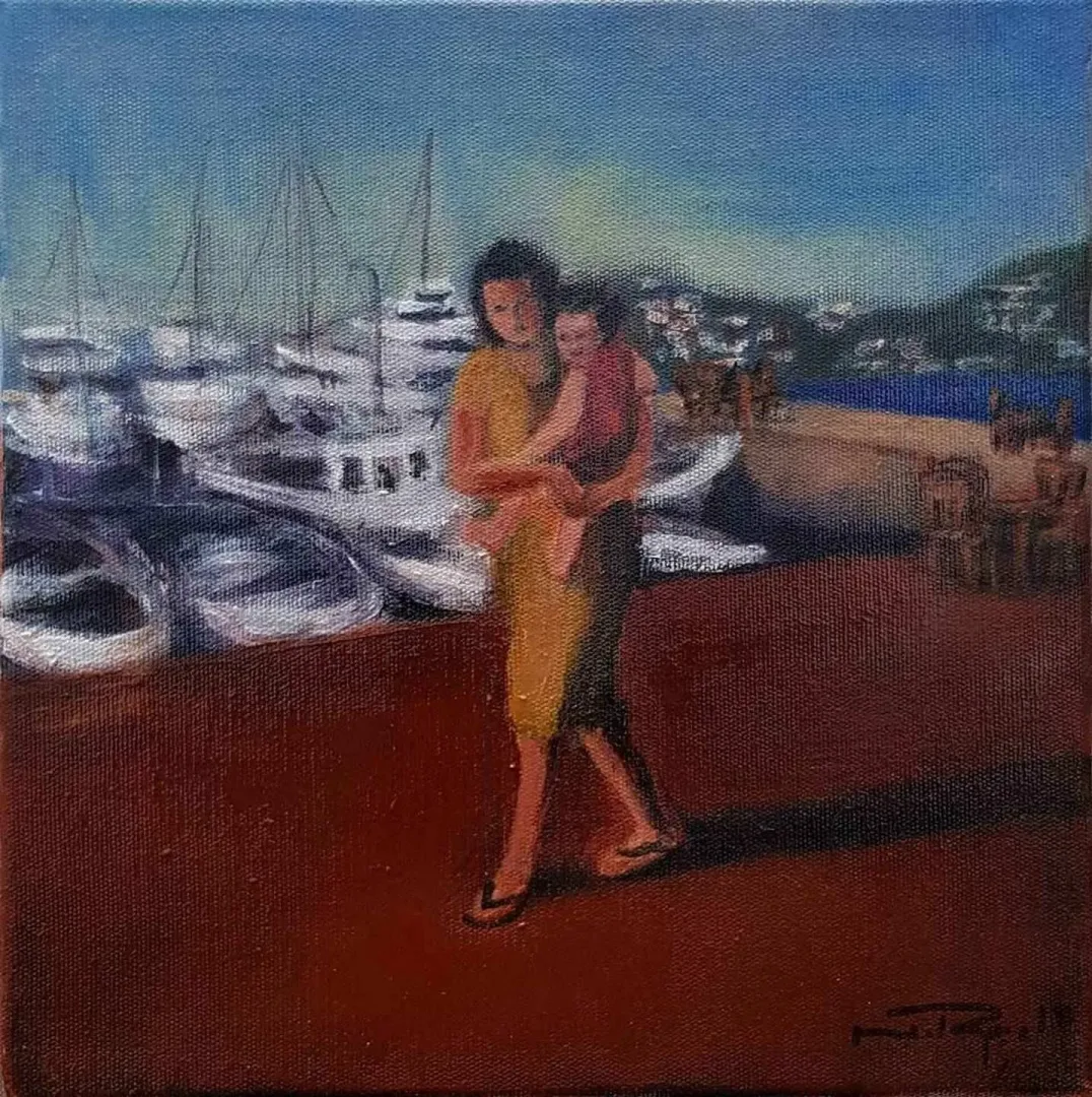 NESLİHAN RUGANCI — “isimsiz”, 2017 "isimsiz" eseri NESLİHAN RUGANCI tarafından 2017 yılında 25x25 cm ölçülerinde Tuval üzeri akrilik boya tekniği ile yapılmıştır.