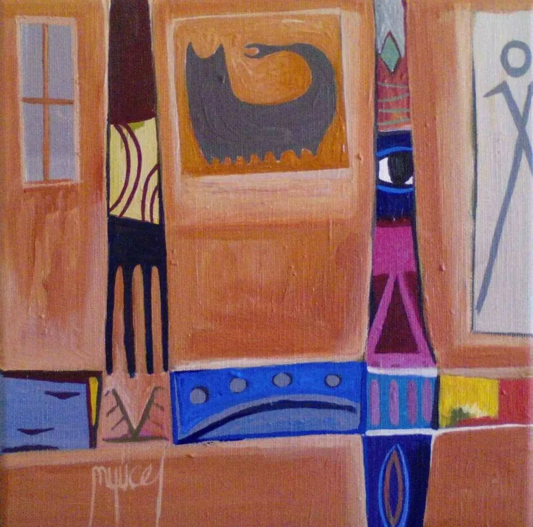 MEHMET YÜCEL — “isimsiz”, 2017 "isimsiz" eseri MEHMET YÜCEL tarafından 2017 yılında 25x25 cm ölçülerinde Tuval üzeri akrilik boya tekniği ile yapılmıştır.