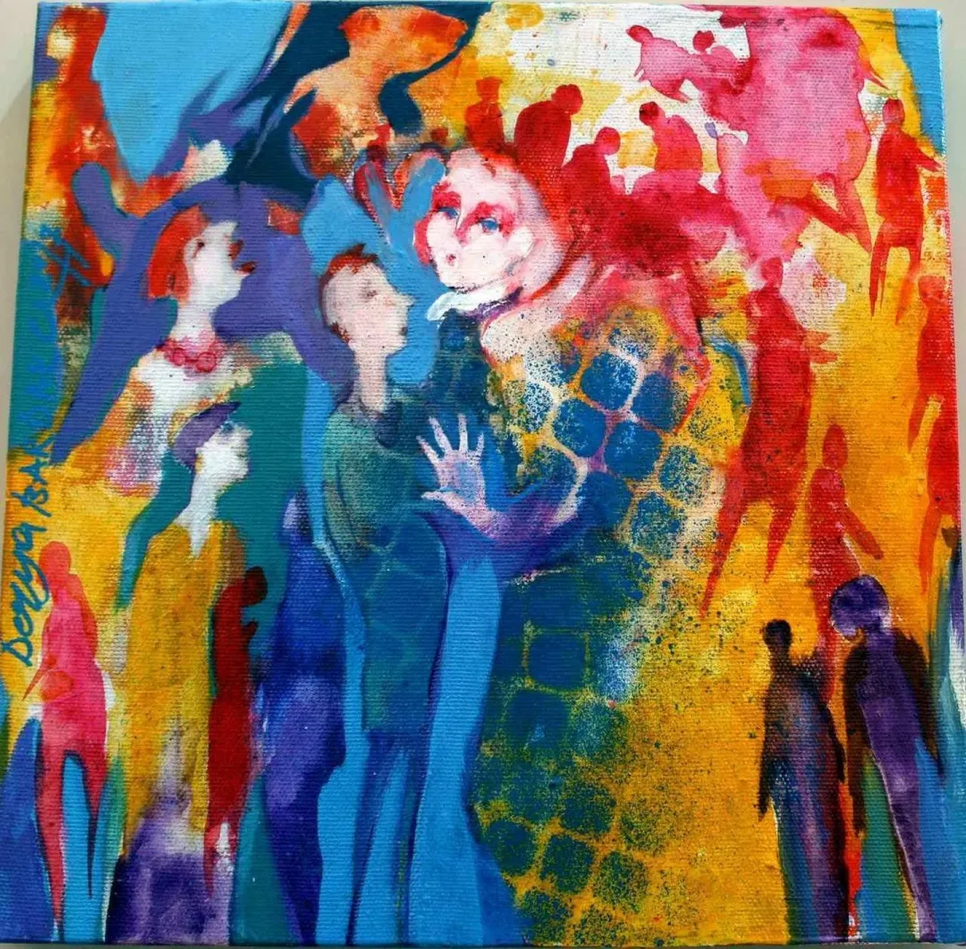 DERYA BARDAKÇI — “isimsiz”, 2017 "isimsiz" eseri DERYA BARDAKÇI tarafından 2017 yılında 25x25 cm ölçülerinde Tuval üzeri akrilik boya tekniği ile yapılmıştır.
