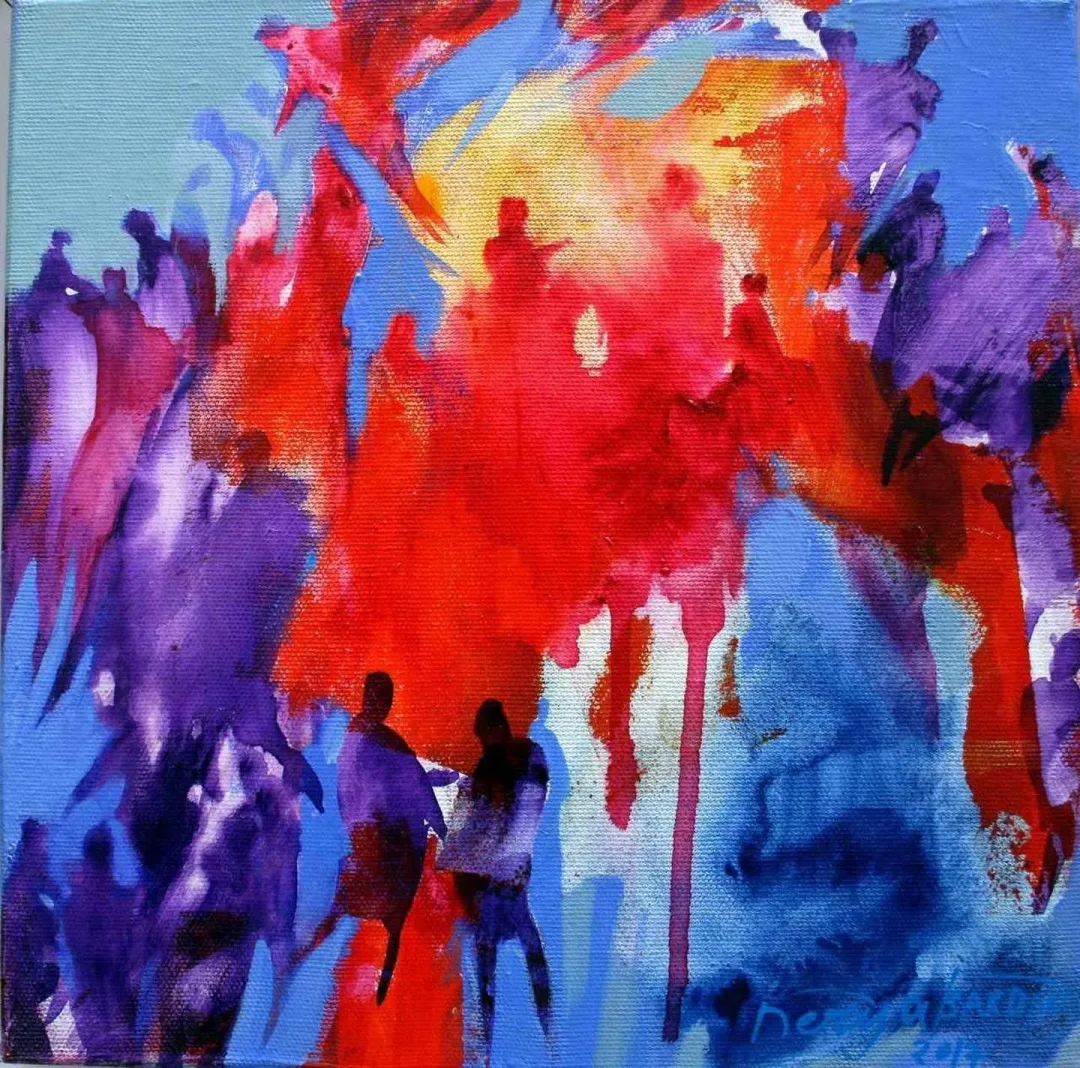 DERYA BARDAKÇI — “isimsiz”, 2017 "isimsiz" eseri DERYA BARDAKÇI tarafından 2017 yılında 25x25 cm ölçülerinde Tuval üzeri akrilik boya tekniği ile yapılmıştır.