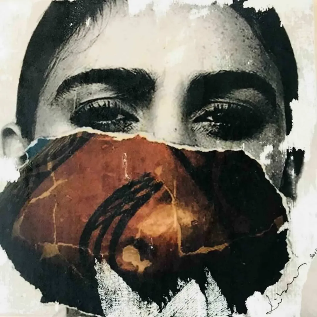 KÜBRA ŞAHİN ÇEKEN — “Seyr-i Sima”, 2017 "Seyr-i Sima" eseri KÜBRA ŞAHİN ÇEKEN tarafından 2017 yılında 25x25 cm ölçülerinde Tuval üzeri karışık teknik tekniği ile yapılmıştır.