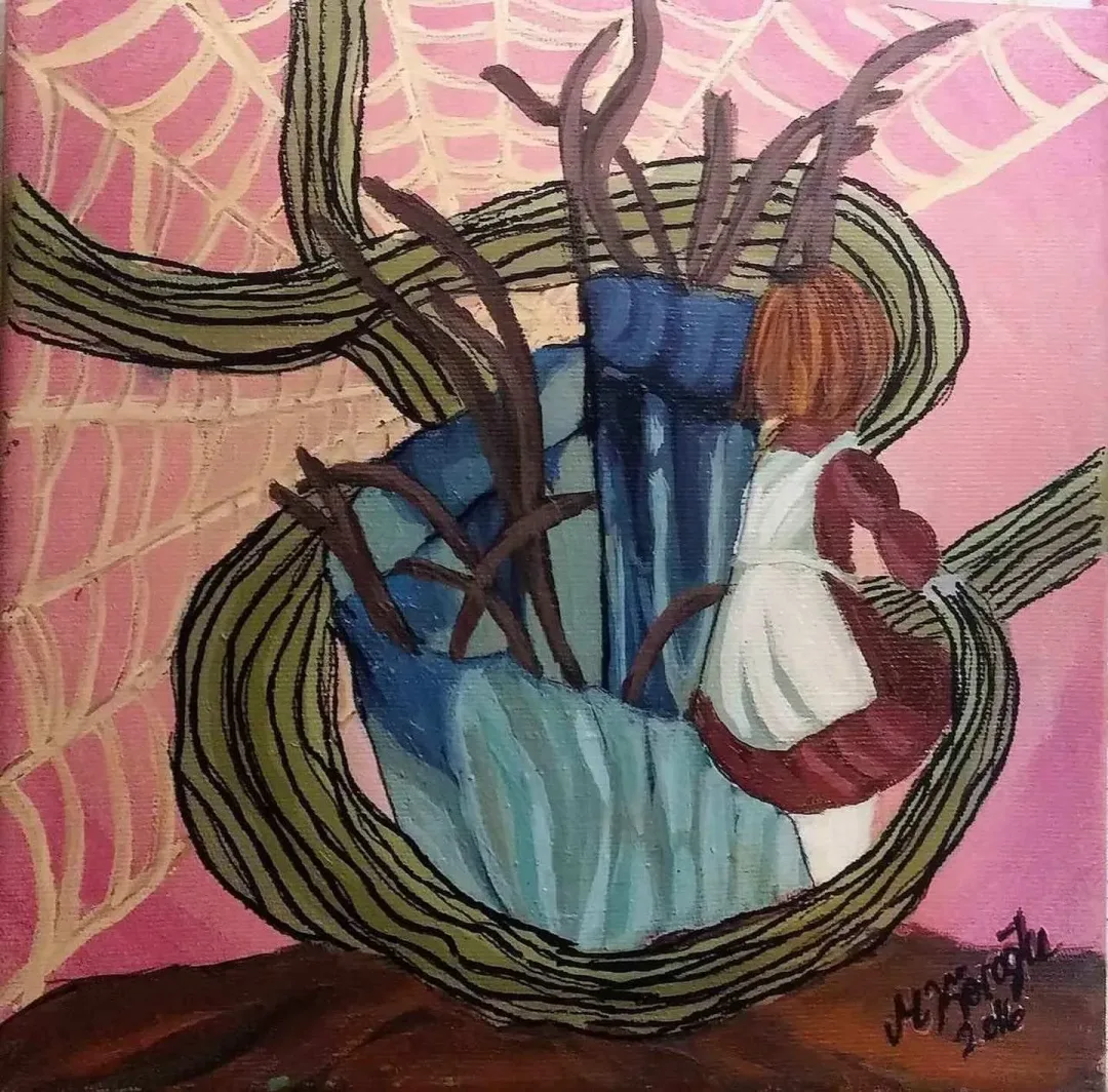 MELİKE KÖROĞLU — “isimsiz” "isimsiz" eseri MELİKE KÖROĞLU tarafından 25x25 cm ölçülerinde Tuval üzeri yağlı boya tekniği ile yapılmıştır.