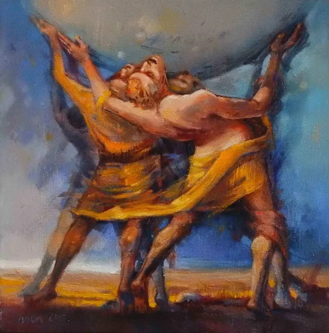 ADEM BAŞPINAR — “isimsiz”, 2017 "isimsiz" eseri ADEM BAŞPINAR tarafından 2017 yılında 25x25 cm ölçülerinde Tuval üzeri yağlı boya tekniği ile yapılmıştır.