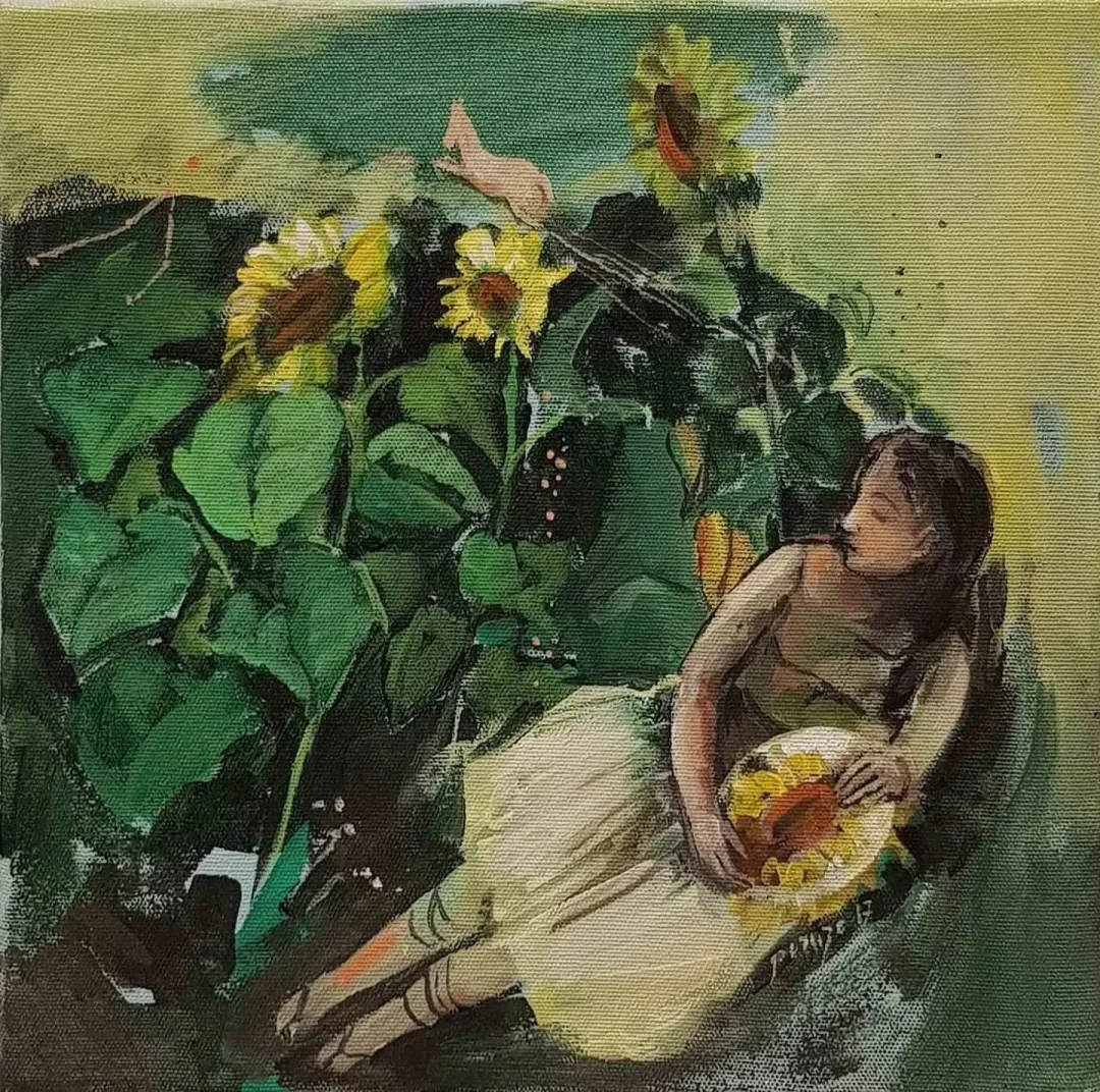 PERUZE HAMURCU — “isimsiz”, 2017 "isimsiz" eseri PERUZE HAMURCU tarafından 2017 yılında 25x25 cm ölçülerinde Tuval üzeri yağlı boya tekniği ile yapılmıştır.