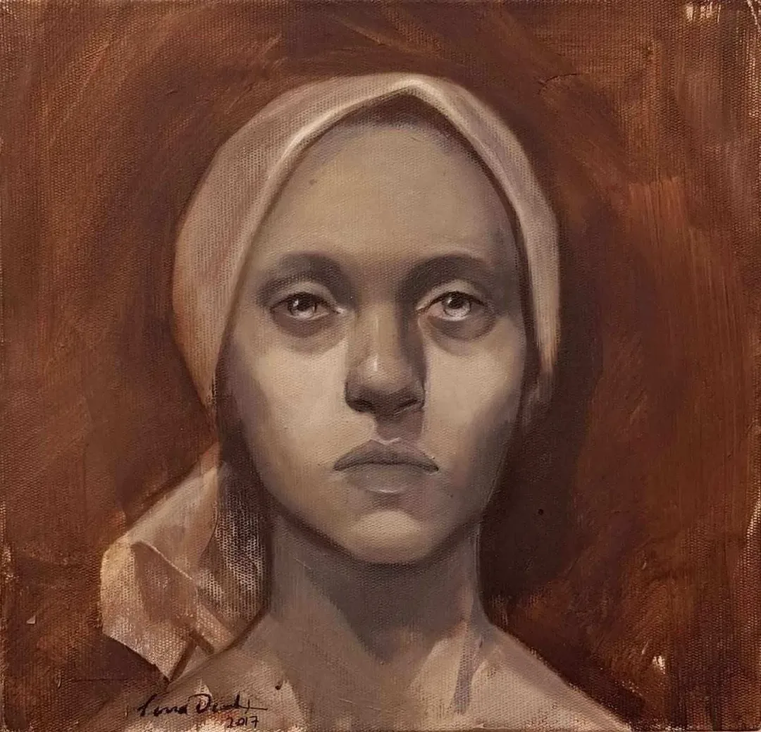 SEMA ÖCAL — “isimsiz”, 2017 "isimsiz" eseri SEMA ÖCAL tarafından 2017 yılında 25x25 cm ölçülerinde Tuval üzeri akrilik boya tekniği ile yapılmıştır.