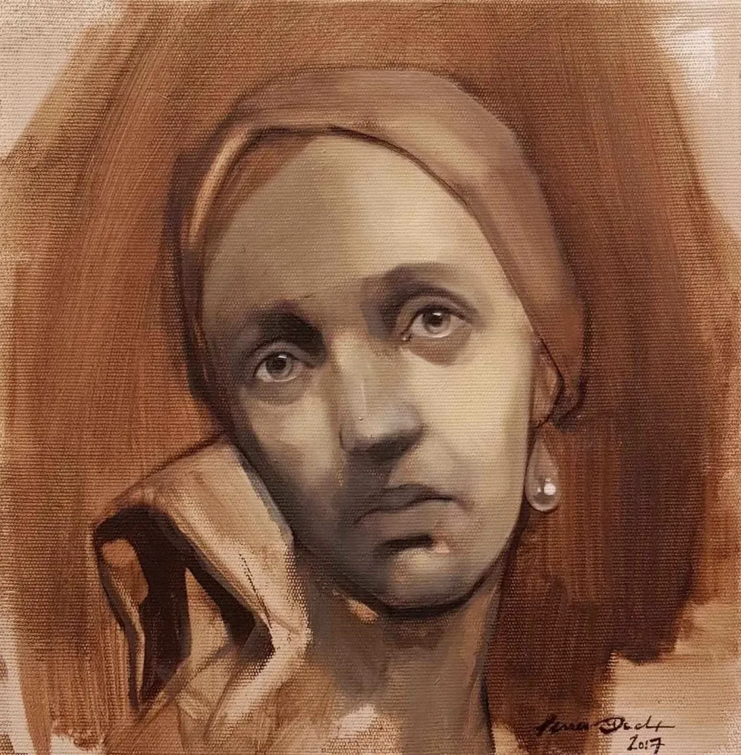 SEMA ÖCAL — “isimsiz”, 2017 "isimsiz" eseri SEMA ÖCAL tarafından 2017 yılında 25x25 cm ölçülerinde Tuval üzeri akrilik boya tekniği ile yapılmıştır.