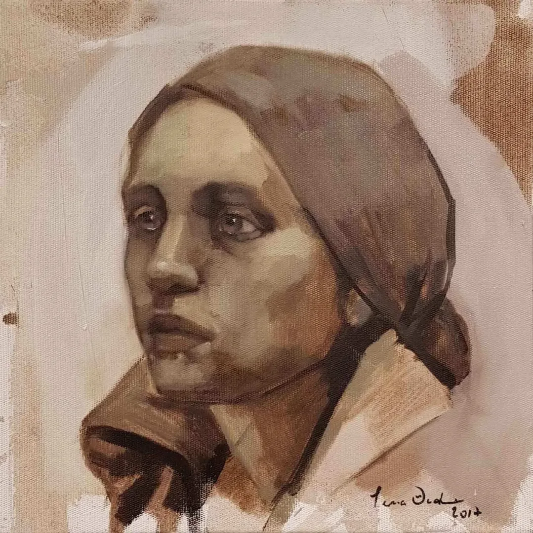 SEMA ÖCAL — “isimsiz”, 2017 "isimsiz" eseri SEMA ÖCAL tarafından 2017 yılında 25x25 cm ölçülerinde Tuval üzeri akrilik boya tekniği ile yapılmıştır.
