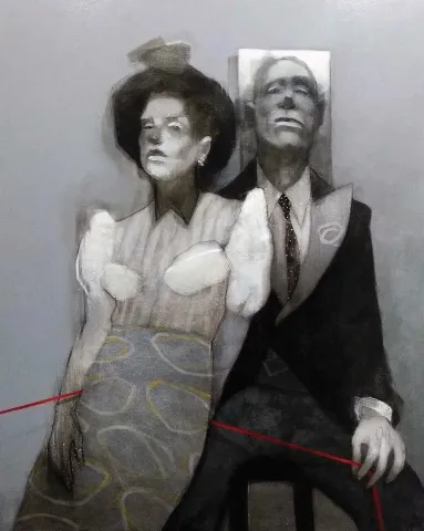 "Seviyorsan Söyle 1" eseri ERCAN AYÇİÇEK tarafından 2018 yılında 150x120 cm ölçülerinde Tuval üzeri akrilik boya tekniği ile yapılmıştır.