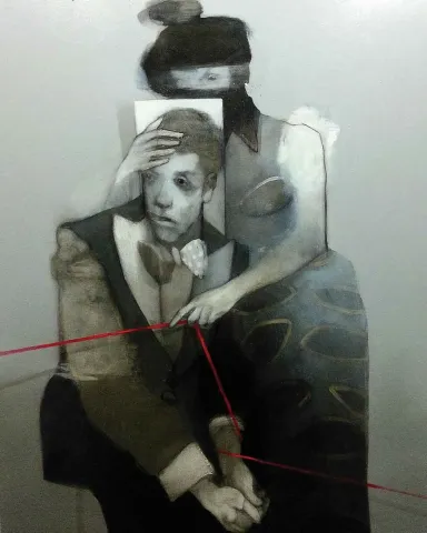 "Seviyorsan Söyle 2" eseri ERCAN AYÇİÇEK tarafından 2018 yılında 150x120 cm ölçülerinde Tuval üzeri akrilik boya tekniği ile yapılmıştır.