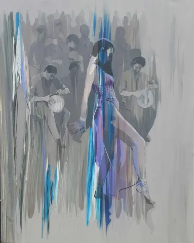 Bu eser HAKAN ERASLAN tarafından 2018 yılında 150x120 cm ölçülerinde Tuval üzeri akrilik boya tekniği ile yapılmıştır.