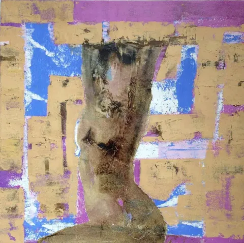 Bu eser VEDAT ÖRS tarafından 2018 yılında 60x60 cm ölçülerinde Tuval üzeri karışık teknik tekniği ile yapılmıştır.