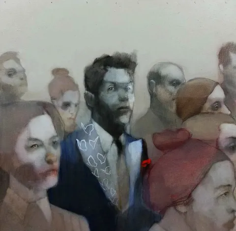Bu eser ERCAN AYÇİÇEK tarafından 2018 yılında 60x60 cm ölçülerinde Tuval üzeri akrilik boya tekniği ile yapılmıştır.
