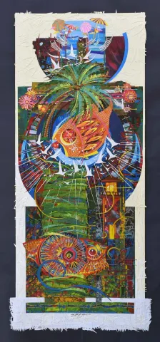 Bu eser ENGİN KORKMAZ tarafından 2018 yılında 165x65 cm ölçülerinde Karışık teknik tekniği ile yapılmıştır.