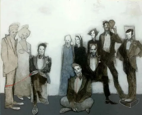 Bu eser ERCAN AYÇİÇEK tarafından 59x73 cm ölçülerinde Ahşap Panel Üzeri Akrilik tekniği ile yapılmıştır.