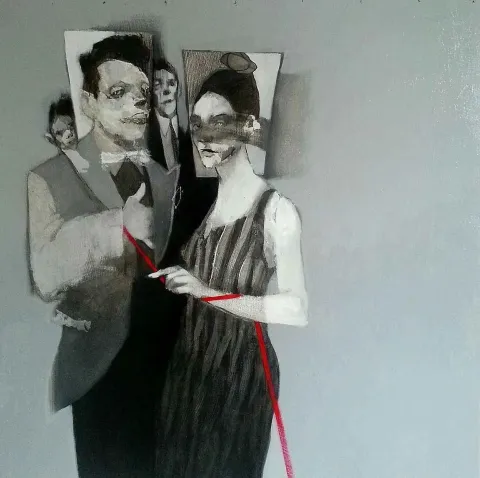Bu eser ERCAN AYÇİÇEK tarafından 70x70 cm ölçülerinde Tuval üzeri akrilik boya tekniği ile yapılmıştır.