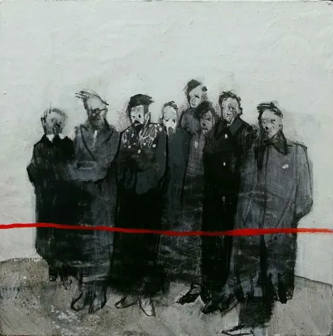 Bu eser ERCAN AYÇİÇEK tarafından 15x15 cm ölçülerinde Duralit üzeri akrilik boya tekniği ile yapılmıştır.